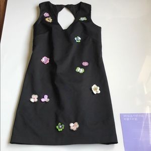 Preloved nicole miller flower dress, size 4, $20